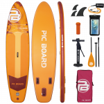 Tabla de SUP de remo todoterreno Skatinger Aurora Yellow – Amplia, estable y lista para toda la familia