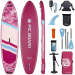 Tabla de SUP todoterreno para paddle surf Skatinger Camouflage Pink – estilo, estabilidad y diversión
