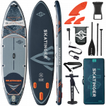 Tabla de paddle SUP de travesía gris Skatinger Fishing – Estable, versátil y aventurera