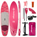 Tabla SUP de travesía con remo Skatinger Seahorse rosa – Gracia, comodidad y libertad