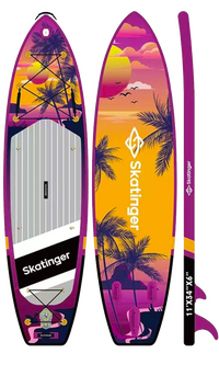 Skatinger Upgraded Sunrise Tabla SUP Allround – Aventura, Deslizamiento, Trópico