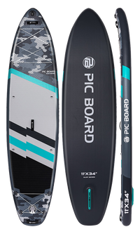 Skatinger Camouflage Grey Tabla SUP Allround – Fuerza, Amplitud, Fiabilidad