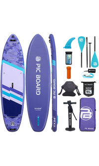Skatinger Camouflage Purple Tabla SUP Allround – Estilo, Equilibrio, Versatilidad
