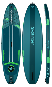 Skatinger Ice Age Green Tabla SUP Touring – Estabilidad, Control, Aventura