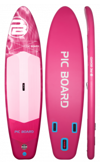 Tabla SUP de remo polivalente Skatinger Aurora Pink – Espaciosa, divertida y empoderadora