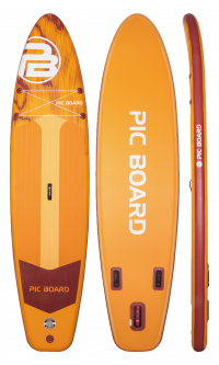 Tabla de SUP de remo todoterreno Skatinger Aurora Yellow – Amplia, estable y lista para toda la familia