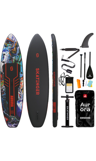 Skatinger Aurora Black Tabla SUP Allround – Audaz, Celestial, Potente