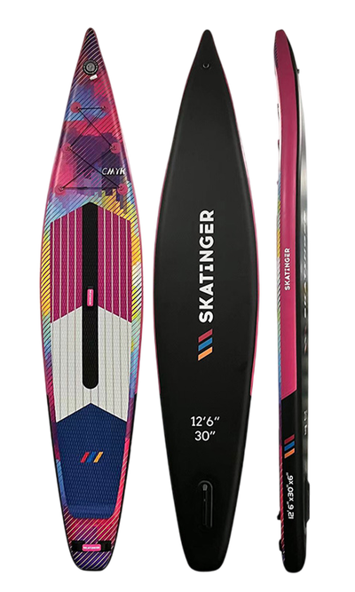 Skatinger CMYK Pink Tabla SUP de Carrera – Velocidad, Precisión, Expresión