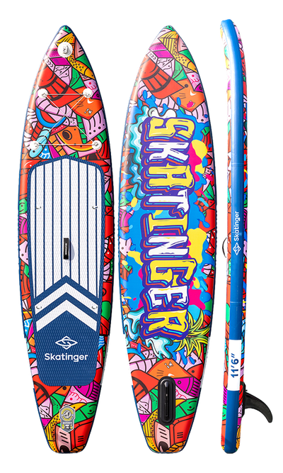 Skatinger Graffiti Red Tabla SUP Touring – Estabilidad, Control, Expresión