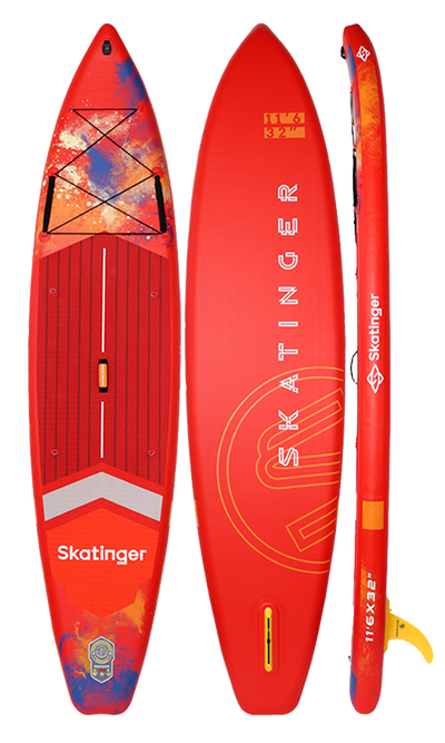 Skatinger Interstellar Red Tabla SUP Touring – Energía, Estilo, Rendimiento
