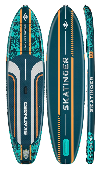 Skatinger Leafy Expedition Green Tabla SUP Allround – Estabilidad, Resistencia, Control
