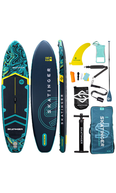 Skatinger Prana Dark Blue Tabla SUP Allround – Estabilidad, Agarre y Confianza