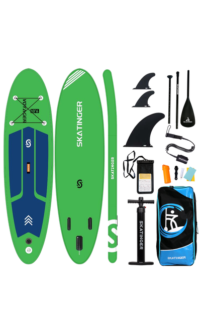 Skatinger Voyager Grass Green Tabla SUP Allround – Energía, Estabilidad, Control