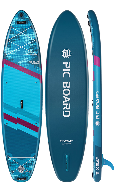 Skatinger Camouflage Blue Tabla SUP Allround – Potencia, Estabilidad, Control