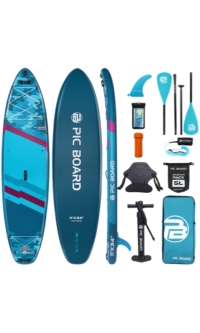 Skatinger Camouflage Blue Tabla SUP Allround – Potencia, Estabilidad, Control