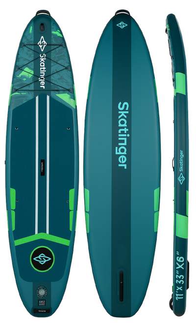 Skatinger Ice Age Green Tabla SUP Touring – Estabilidad, Control, Aventura