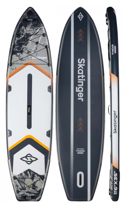 SkatingerThor Grey Tabla SUP Allround – Ancho, Estable, Potente