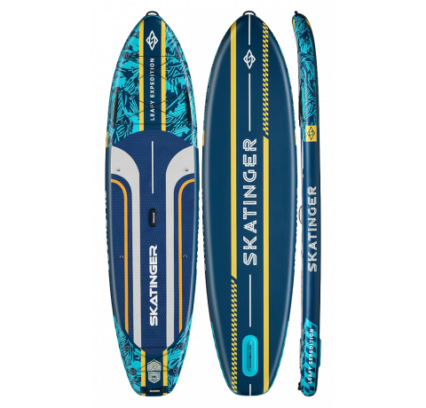 Skatinger Leafy Expedition Blue Tabla SUP Allround – Velocidad, Estabilidad, Control