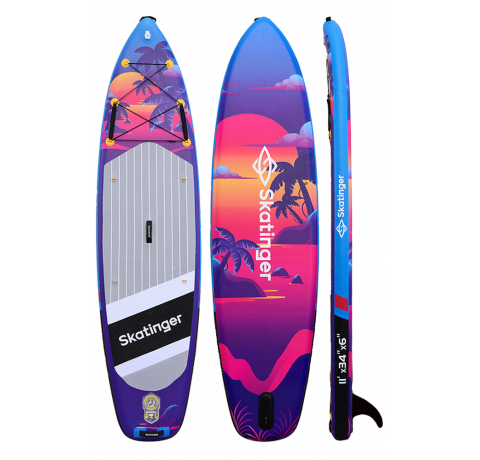 Skatinger Sunset Tabla SUP Allround – Equilibrio, Velocidad, Libertad