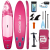 Tabla SUP de remo polivalente Skatinger Aurora Pink – Espaciosa, divertida y empoderadora