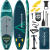 Tabla SUP de remo de travesía verde para pesca Skatinger – Resistente, estable y exploradora